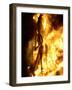 A Falla with Satirical Figures Burns During the Traditional Fallas Festival-null-Framed Photographic Print