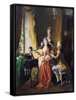 A Family Concert-Carl Herpfer-Framed Stretched Canvas