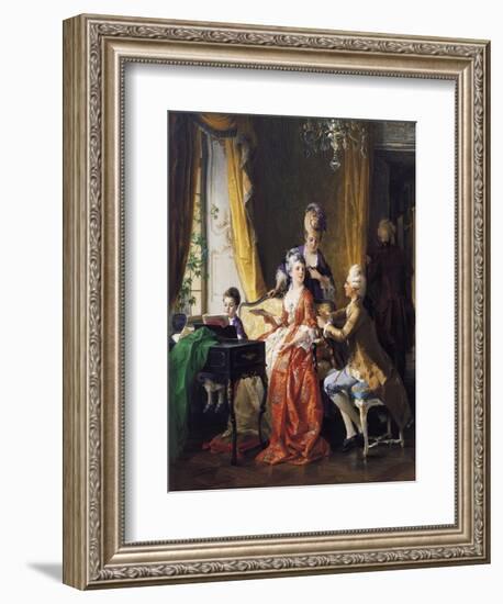 A Family Concert-Carl Herpfer-Framed Giclee Print