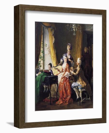 A Family Concert-Carl Herpfer-Framed Giclee Print