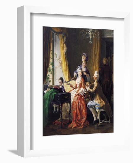 A Family Concert-Carl Herpfer-Framed Giclee Print