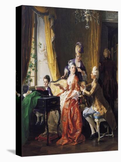 A Family Concert-Carl Herpfer-Stretched Canvas