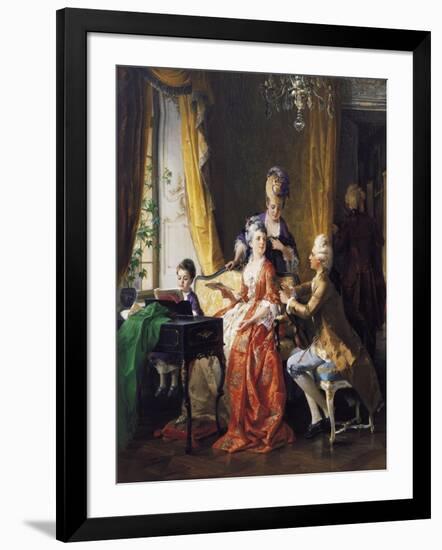 A Family Concert-Carl Herpfer-Framed Giclee Print