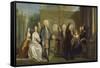 A Family Conversation Piece, C.1730-Joseph Highmore-Framed Stretched Canvas