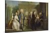 A Family Conversation Piece, C.1730-Joseph Highmore-Stretched Canvas