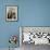 A Family from the Quake-Affected Rangwad Village Sits Near a Fireplace-null-Framed Photographic Print displayed on a wall