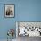 A Family from the Quake-Affected Rangwad Village Sits Near a Fireplace-null-Framed Photographic Print displayed on a wall