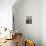 A Family from the Quake-Affected Rangwad Village Sits Near a Fireplace-null-Mounted Photographic Print displayed on a wall