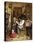 A Family Gathering-Joseph Clark-Stretched Canvas