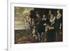 'A Family Group in a Landscape', 1647-50-Frans Hals-Framed Giclee Print