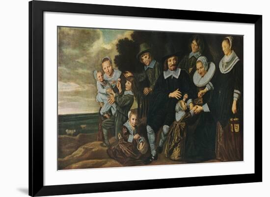 'A Family Group in a Landscape', 1647-50-Frans Hals-Framed Giclee Print