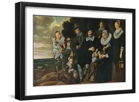 'A Family Group in a Landscape', 1647-50-Frans Hals-Framed Giclee Print