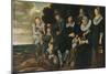 'A Family Group in a Landscape', 1647-50-Frans Hals-Mounted Giclee Print