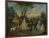 A Family Group in a Landscape-null-Framed Giclee Print