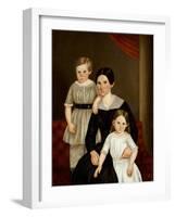 A Family Group, late 1840s-American School-Framed Giclee Print