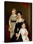 A Family Group, late 1840s-American School-Stretched Canvas