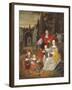 A Family Group on a Terrace, 1670-Michiel Van Musscher-Framed Giclee Print