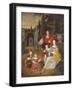 A Family Group on a Terrace, 1670-Michiel Van Musscher-Framed Giclee Print