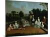 A Family Group on a Terrace in a Garden, 1749-Arthur Devis-Mounted Giclee Print