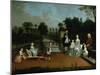 A Family Group on a Terrace in a Garden, 1749-Arthur Devis-Mounted Giclee Print