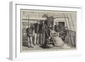 A Family Group on Board the Osborne-Godefroy Durand-Framed Giclee Print