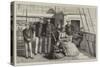 A Family Group on Board the Osborne-Godefroy Durand-Stretched Canvas