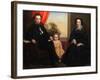 A Family Group Portrait, c.1850-American School-Framed Giclee Print