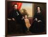 A Family Group Portrait, c.1850-American School-Framed Giclee Print