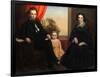 A Family Group Portrait, c.1850-American School-Framed Giclee Print