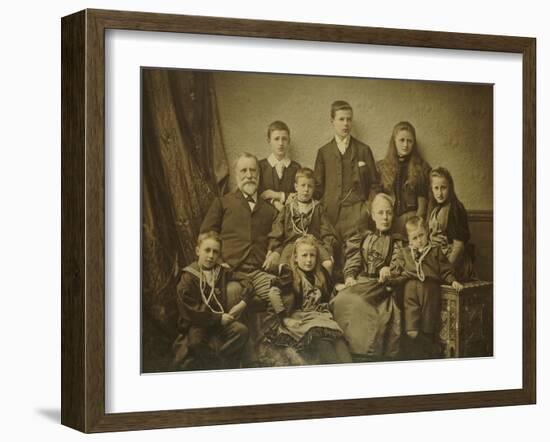 A Family Group Portrait, circa 1895-97-null-Framed Giclee Print