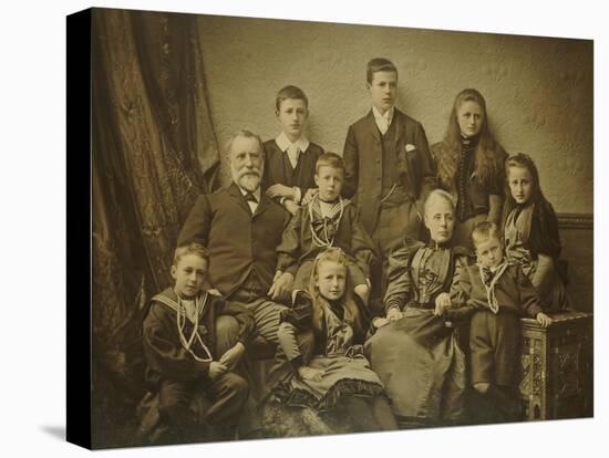 A Family Group Portrait, circa 1895-97-null-Stretched Canvas