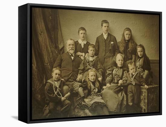 A Family Group Portrait, circa 1895-97-null-Framed Stretched Canvas