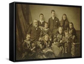 A Family Group Portrait, circa 1895-97-null-Framed Stretched Canvas