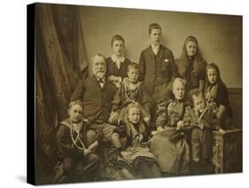A Family Group Portrait, circa 1895-97-null-Stretched Canvas