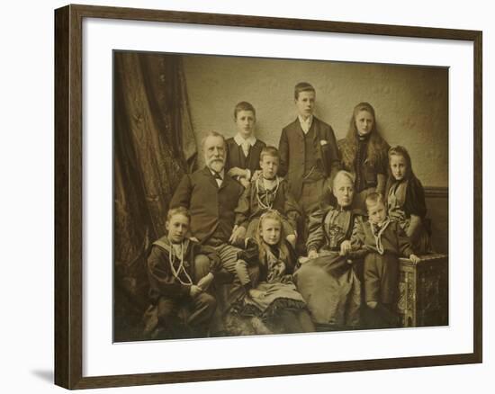 A Family Group Portrait, circa 1895-97-null-Framed Giclee Print