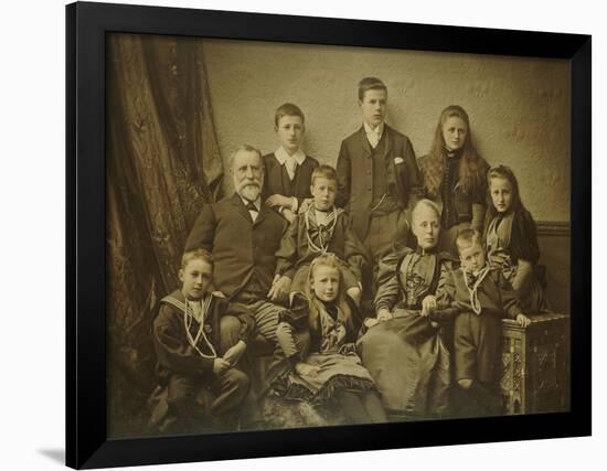 A Family Group Portrait, circa 1895-97-null-Framed Giclee Print