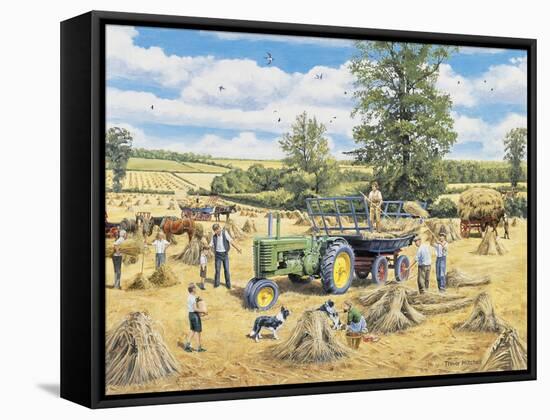 A Family Harvest-Trevor Mitchell-Framed Stretched Canvas