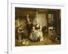 A Family in an Interior-Johannes Petrus Horstok-Framed Giclee Print