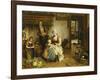 A Family in an Interior-Johannes Petrus Horstok-Framed Giclee Print