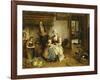 A Family in an Interior-Johannes Petrus Horstok-Framed Giclee Print