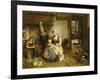 A Family in an Interior-Johannes Petrus Horstok-Framed Giclee Print