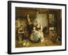 A Family in an Interior-Johannes Petrus Horstok-Framed Giclee Print