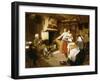 A Family in an Interior-John Faed-Framed Giclee Print