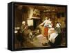 A Family in an Interior-John Faed-Framed Stretched Canvas