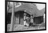 A Family in Front of their Home, Gambia, 20th Century-null-Framed Giclee Print