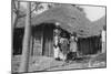 A Family in Front of their Home, Gambia, 20th Century-null-Mounted Giclee Print