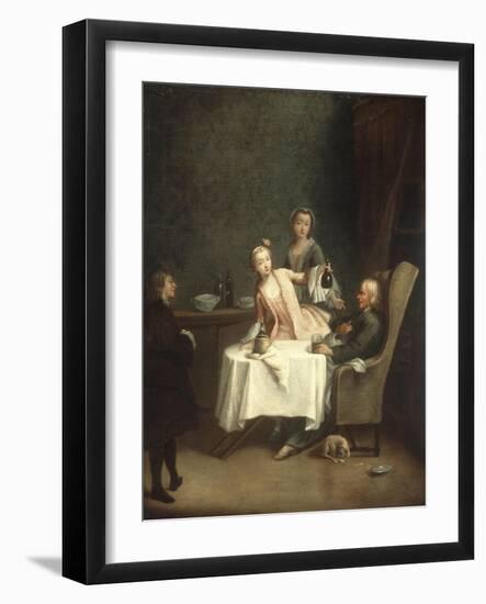 A Family Meal-Pietro Longhi-Framed Giclee Print