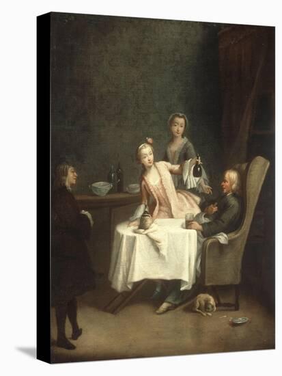 A Family Meal-Pietro Longhi-Stretched Canvas