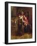 A Family of Peasants (Oil on Canvas)-Antoine Auguste Ernest Herbert or Hebert-Framed Giclee Print