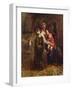 A Family of Peasants (Oil on Canvas)-Antoine Auguste Ernest Herbert or Hebert-Framed Giclee Print